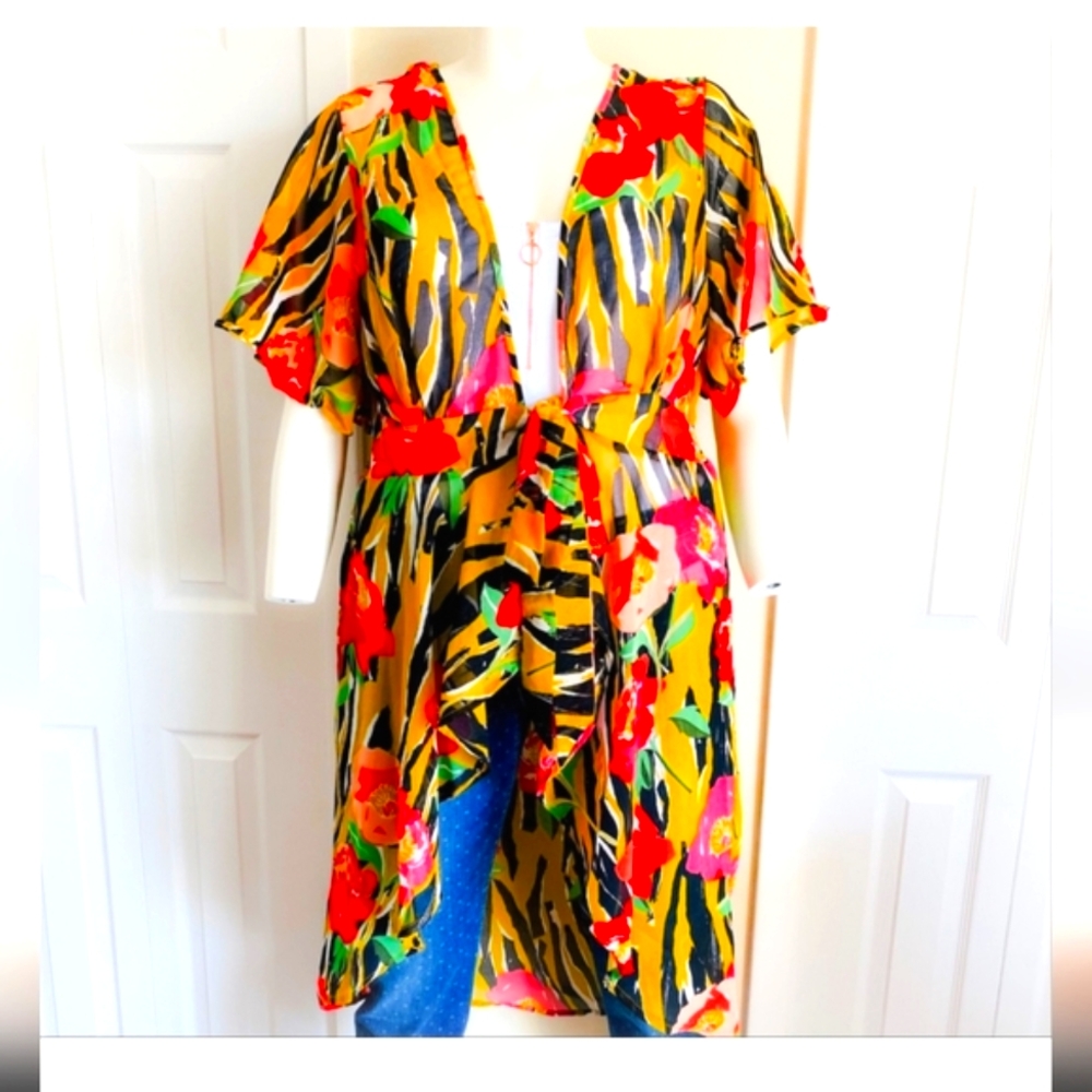 Tropical Floral Kimono